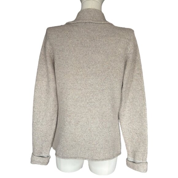 Vintage DuJour Silk Lambs Wool Blend Collared Button Up Cardigan Women's Sz S - Picture 4 of 9